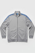 Adidas Herren Trainingsjacke Grau Blau Größe L