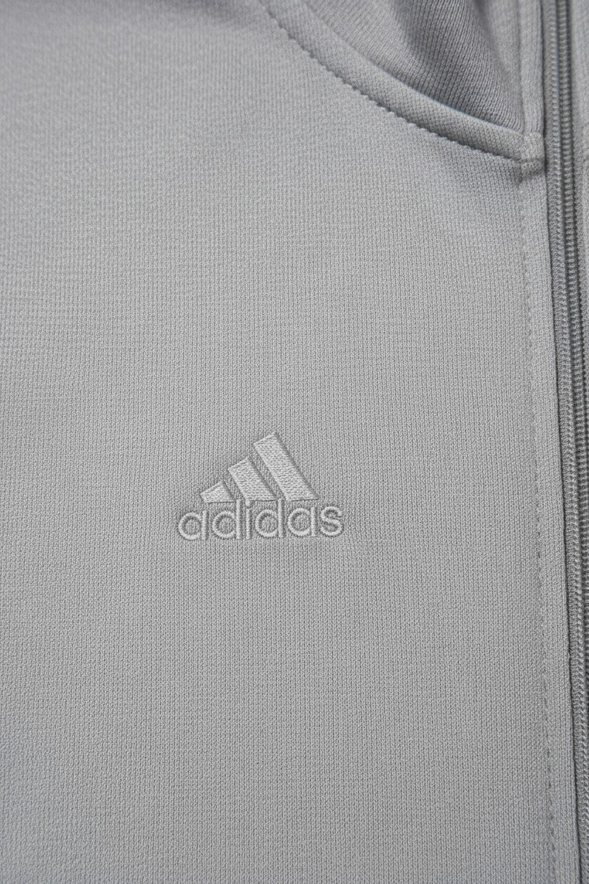 Adidas Herren Trainingsjacke Grau Blau Größe L