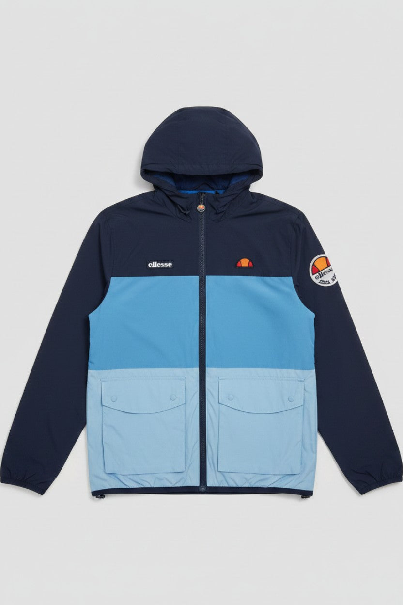 Ellesse Herren Trainingsjacke Blau Weiß Größe M