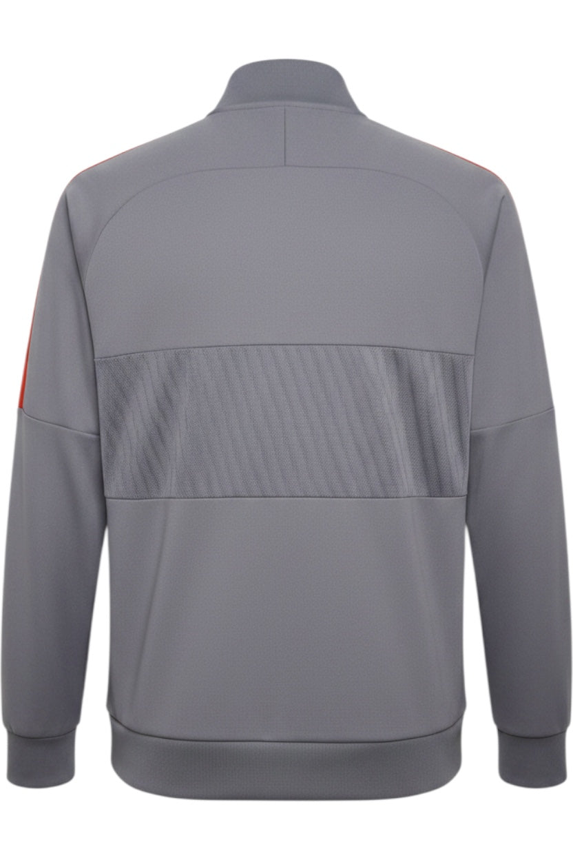 Nike Herren Trainingsjacke Grau Rot Größe M