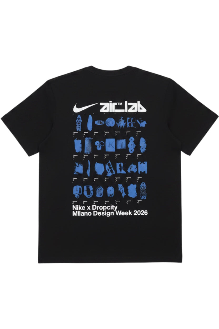 Nike Unisex T-Shirt Air Lab Schwarz Print Größe S