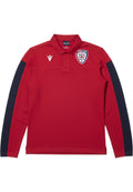 Macron Herren Rugby Shirt Rot Blau Größe S