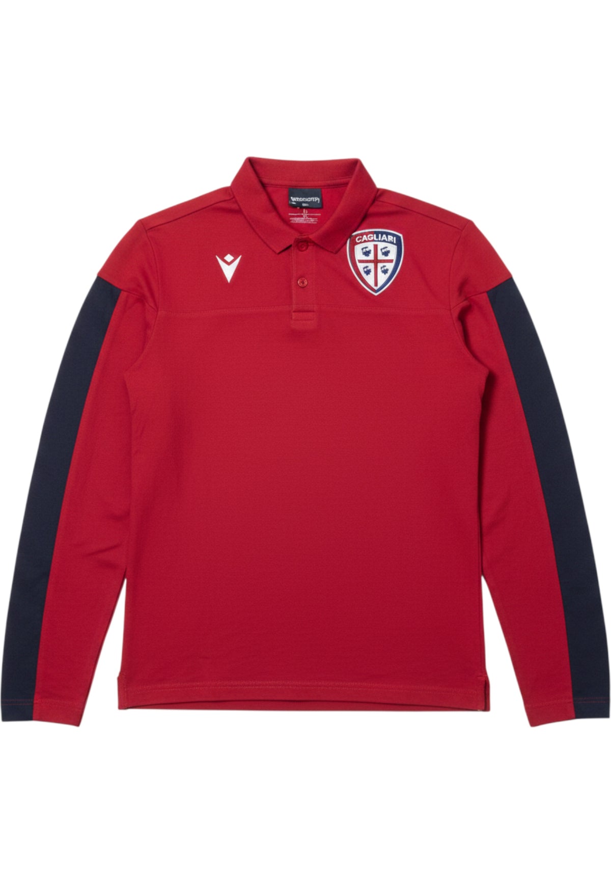 Macron Herren Rugby Shirt Rot Blau Größe S