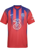 Nike Herren Fußball Trikot Rot Blau Mehrfarbig Streifen Größe L