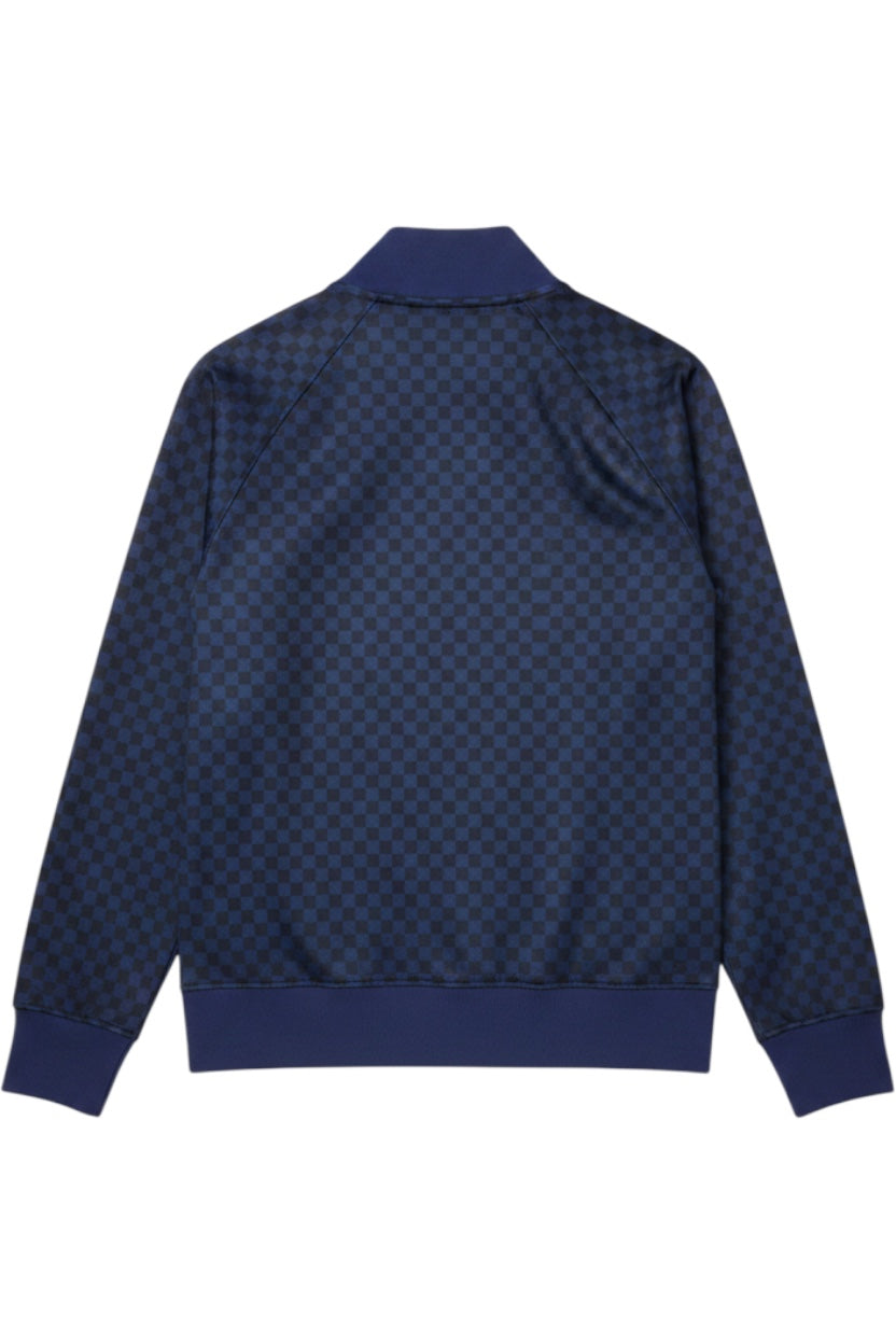 Fred Perry Herren Trainingsjacke Blau Schwarz Karo Größe S