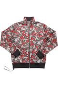 Nike Herren Trainingsjacke Rot Weiß Braun Mehrfarbig Blumen Größe L