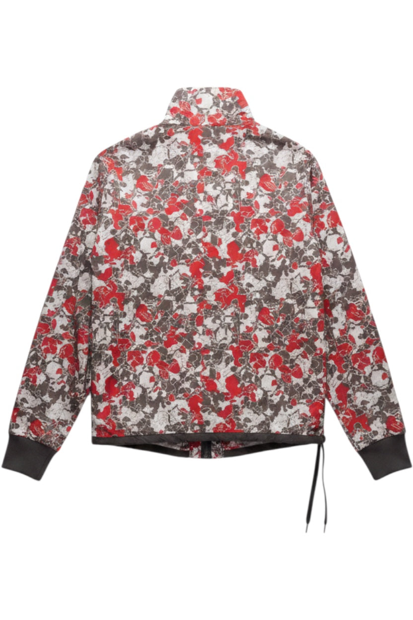 Nike Herren Trainingsjacke Rot Weiß Braun Mehrfarbig Blumen Größe L