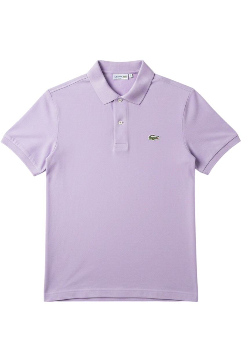 Lacoste Herren Poloshirt Lila Größe S