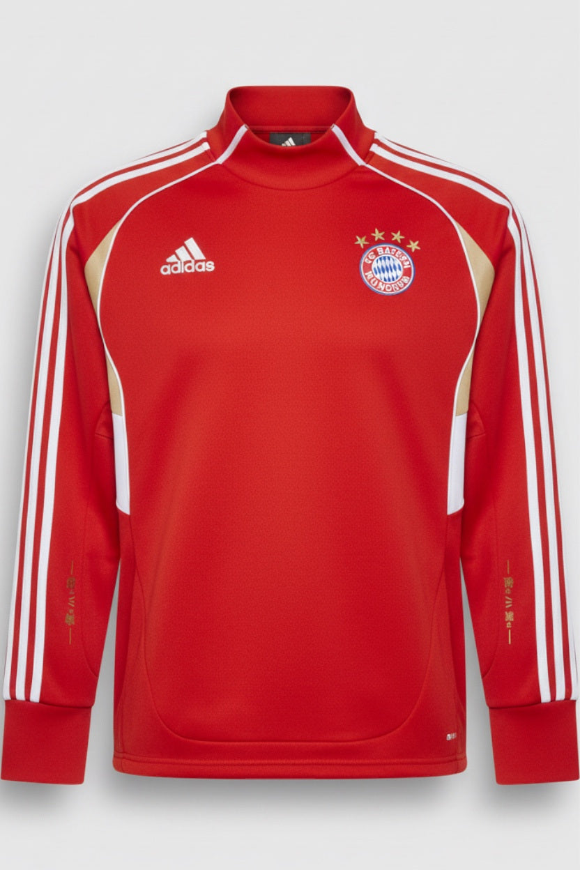 Adidas Herren Sweatshirt Rot Weiß Größe M