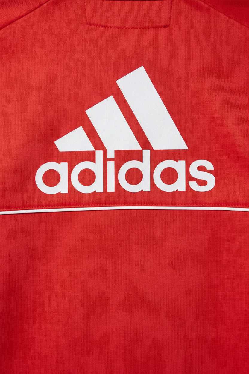 Adidas Herren Sweatshirt Rot Weiß Größe M