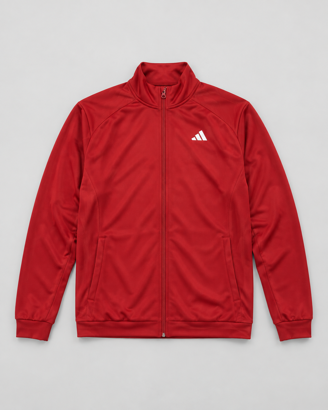Adidas Herren Trainingsjacke Rot Größe XL Flatlay