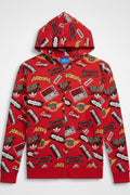 Adidas Originals Herren Kapuzenpullover Rot Mehrfarbig Größe M