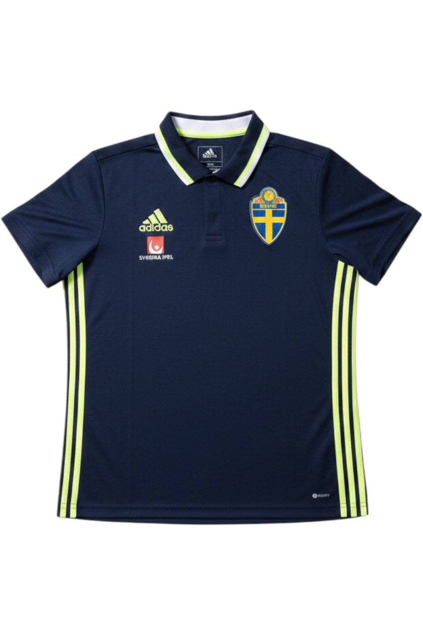 Adidas Herren Fußball Trikot Blau Gelb Einfarbig Größe S