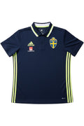 Adidas Herren Fußball Trikot Blau Gelb Einfarbig Größe S