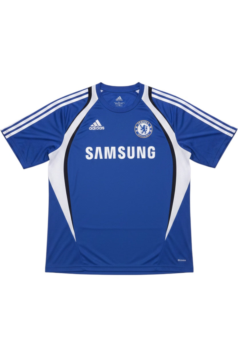 Adidas Herren Fußball Trikot Blau Weiß Streifen Größe M