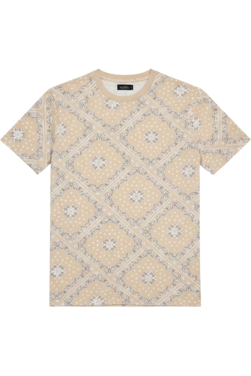 Karl Kani Herren T-Shirt Beige Einfarbig Größe M