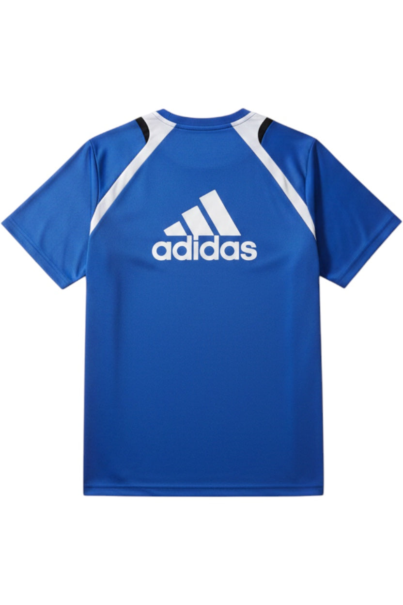 Adidas Herren Fußball Trikot Blau Weiß Streifen Größe M