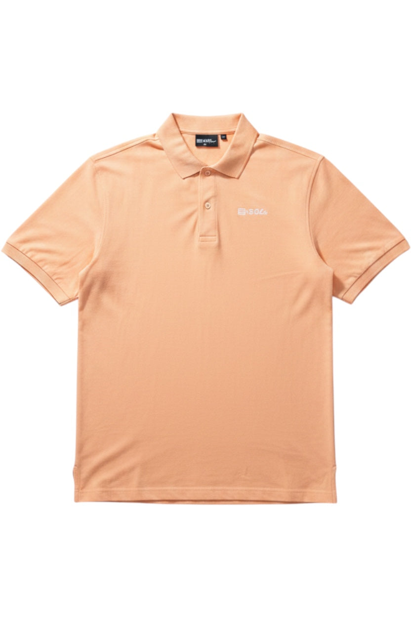 Kappa Herren Poloshirt Orange Einfarbig Größe XXL