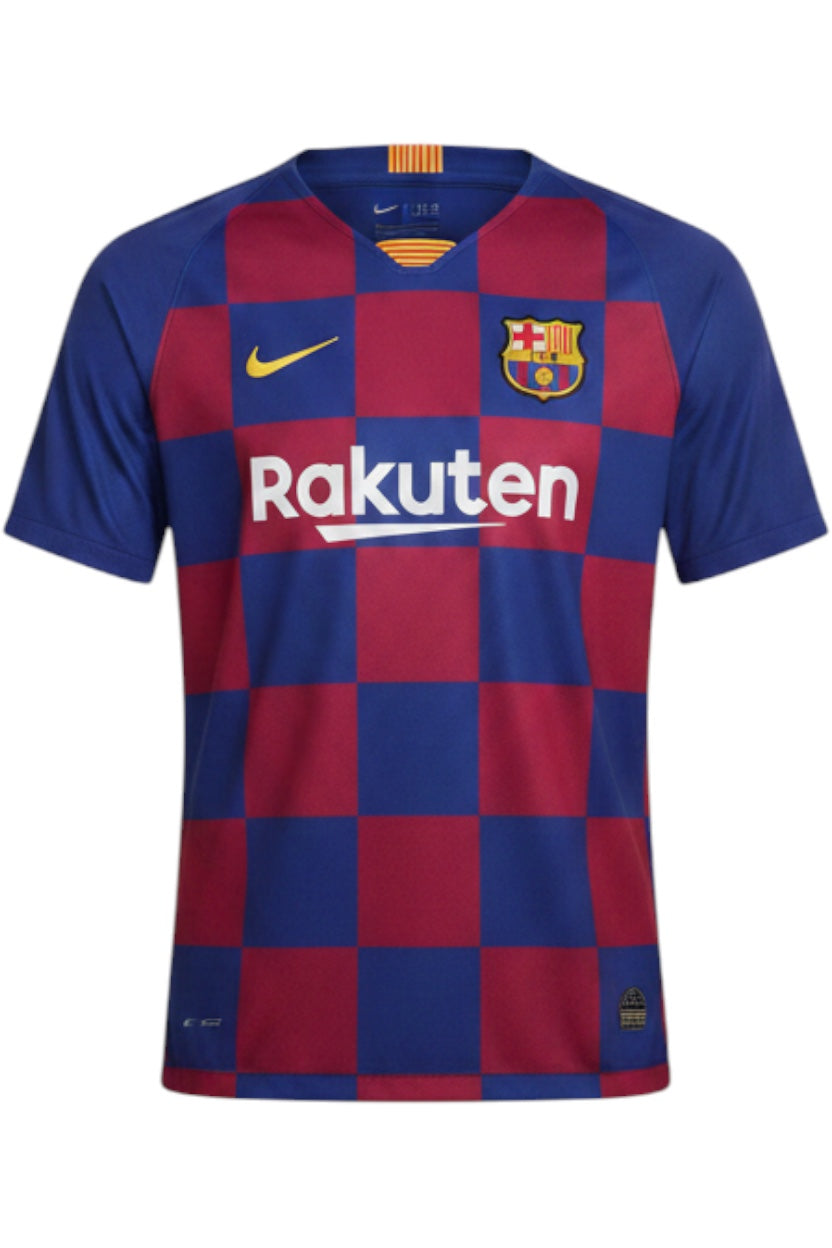 Nike Herren Fußball Trikot Blau Rot Karo Größe L