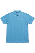 Kappa Herren Poloshirt Blau Einfarbig Größe L