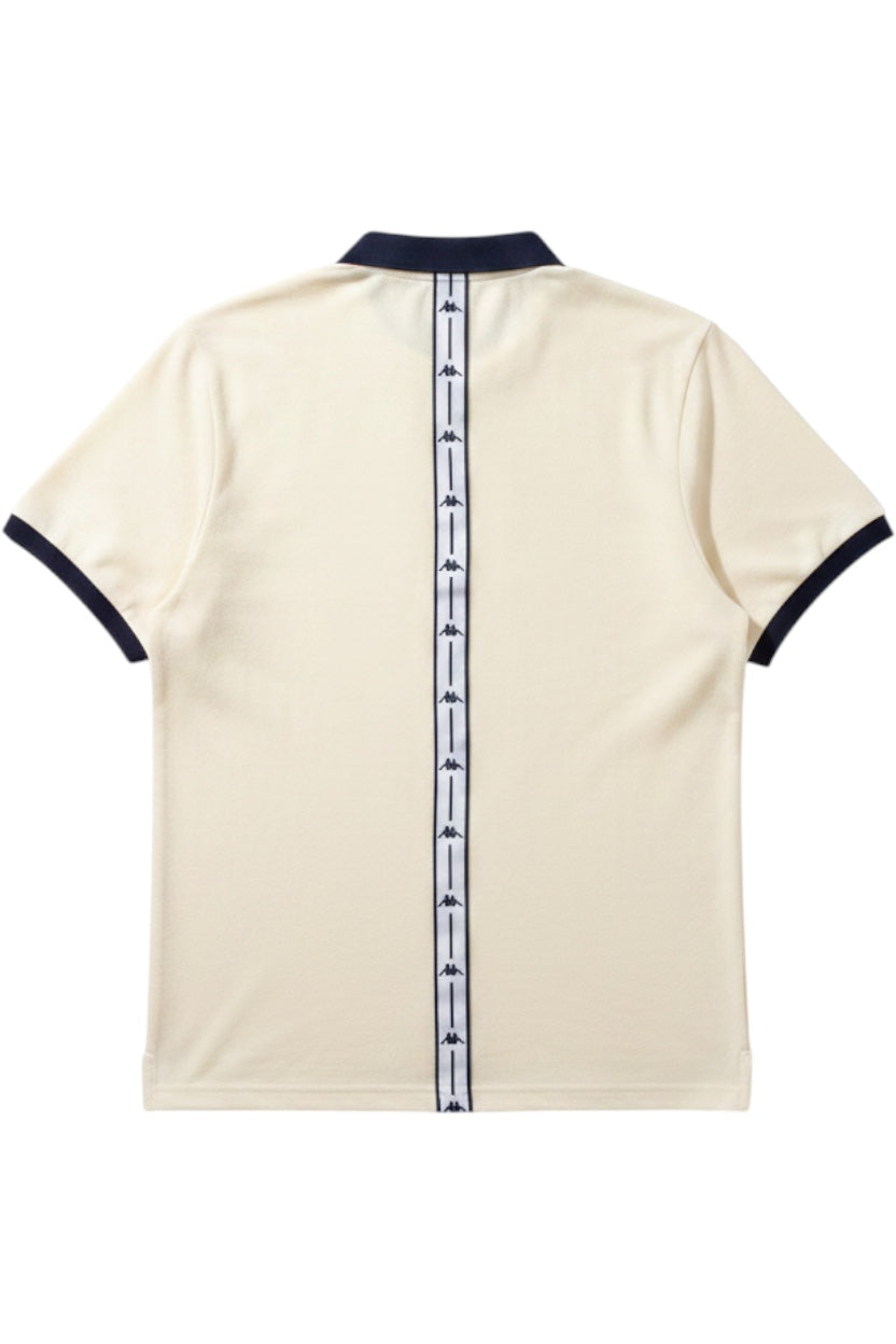 Kappa Herren Poloshirt Beige Blau Größe XL