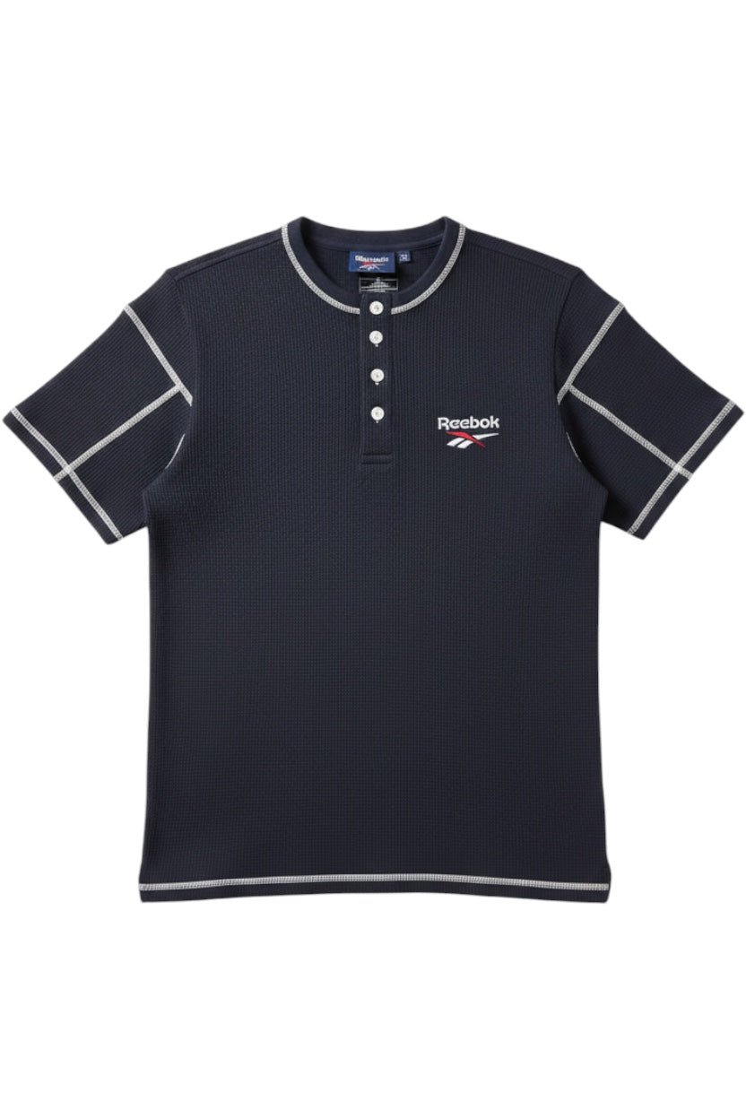 Reebok Herren T-Shirt Blau Einfarbig Größe L