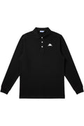 Kappa Herren Poloshirt Schwarz Einfarbig Größe 3XL