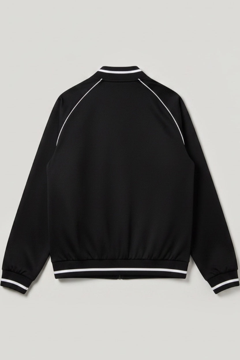 Clique Herren Trainingsjacke Schwarz Weiß Größe L