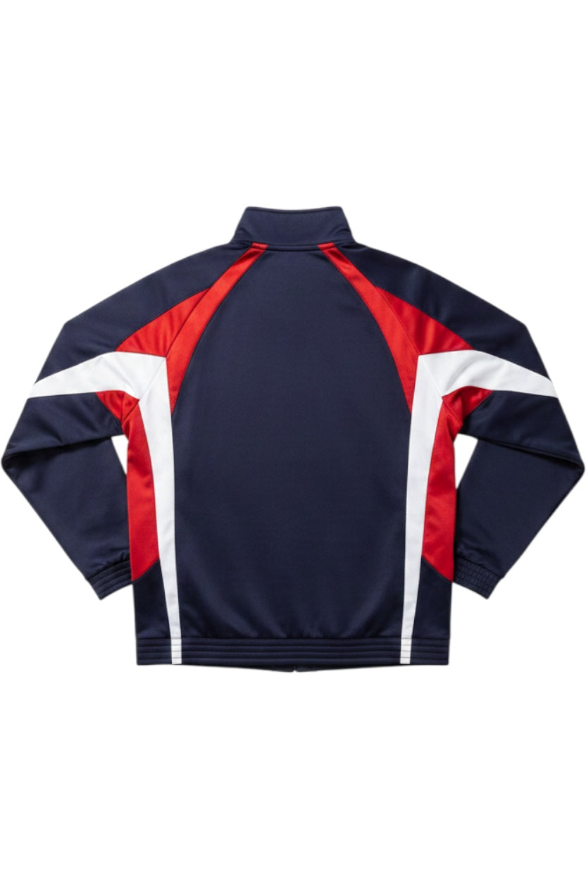 Diadora Herren Trainingsjacke Blau Rot Weiß Größe S