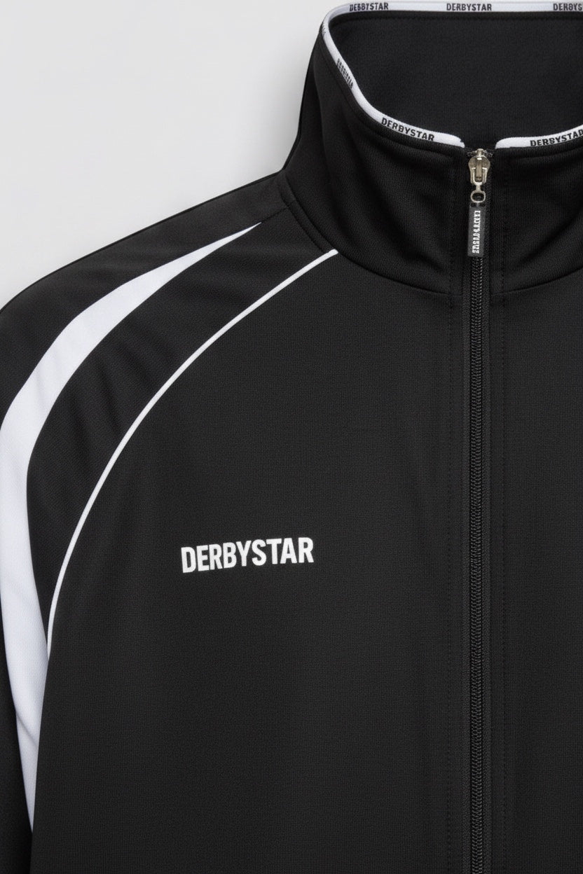 Derbystar Herren Trainingsjacke Schwarz Weiß Größe XXL