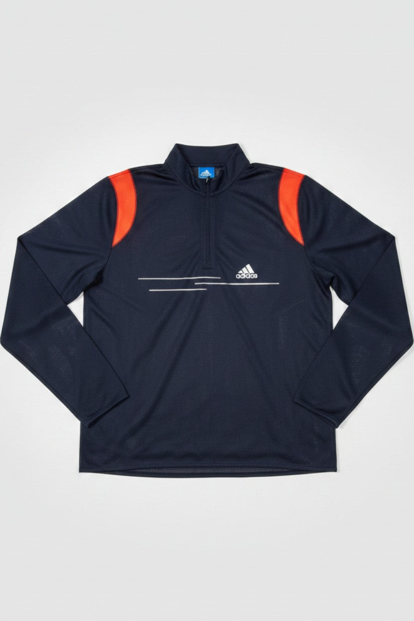 Adidas Herren Trainingsoberteil Blau Rot Größe M