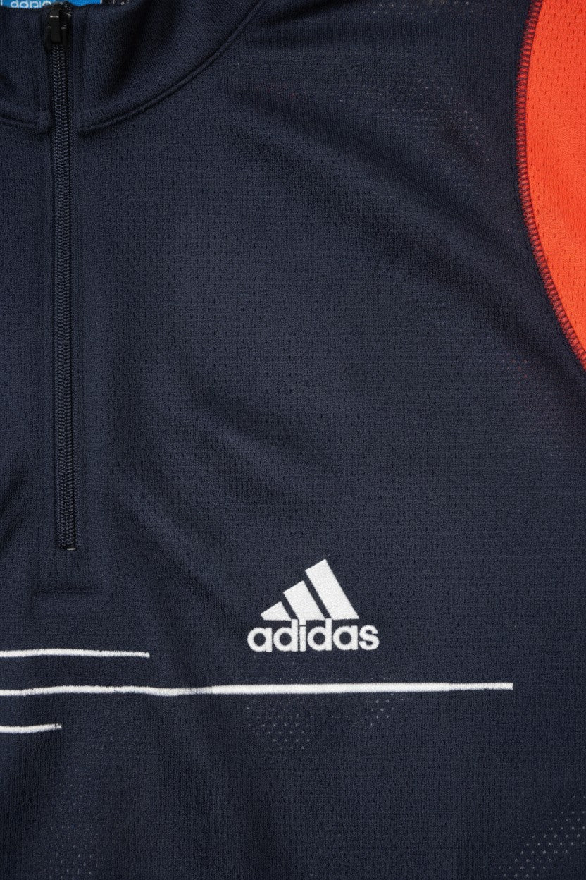 Adidas Herren Trainingsoberteil Blau Rot Größe M