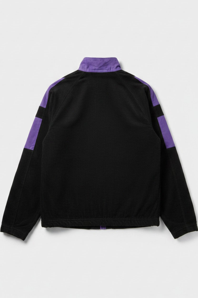 Herren Trainingsjacke Lila Schwarz Grün Größe M