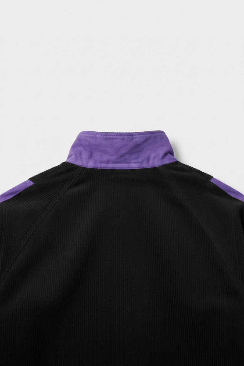Herren Trainingsjacke Lila Schwarz Grün Größe M