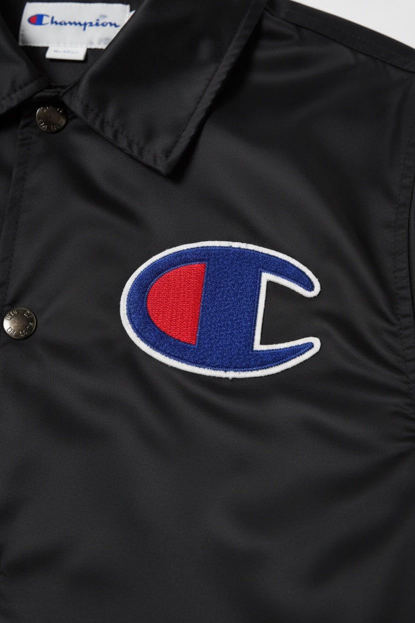 Champion Herren Coachjacke Schwarz Größe S
