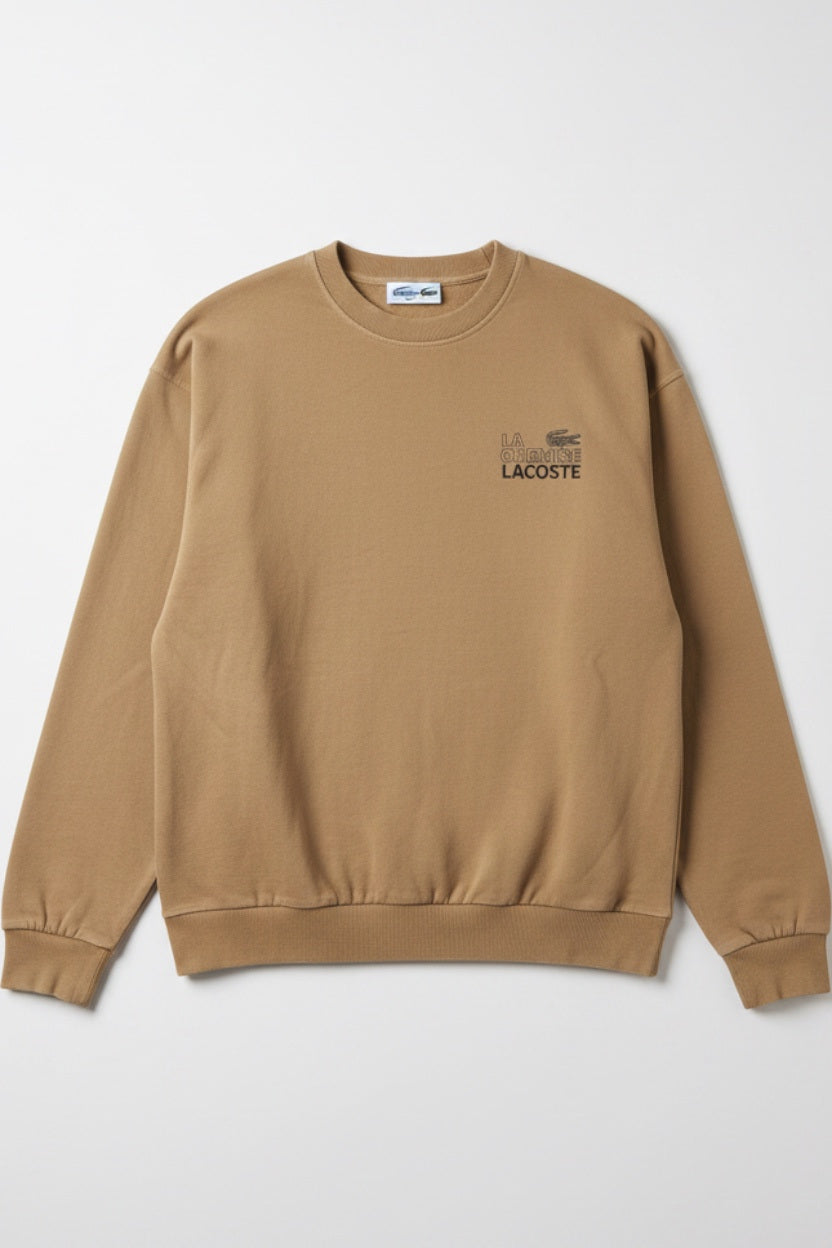 Chemise Lacoste Herren Sweatshirt Beige Größe M/L