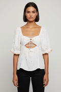 Odd Molly Damen Top Weiß Mehrfarbig Größe S