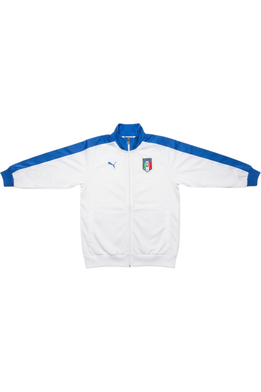 Puma Herren Trainingsjacke Weiß Blau Größe L