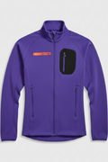 Daily Deals Outlet Adidas Terrex fleece jacket in purple with a black chest pocket and orange logo detail