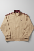 Daily Deals Outlet Adidas Originals beige and red striped cotton track jacket with zip front and ribbed cuffs
