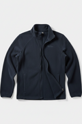 Daily Deals Outlet blue Jack Wolfskin fleece jacket with full zip and high collar, size L, made of polyester.