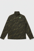 Daily Deals Outlet Nike men's hunting jacket in green and grey camouflage pattern made of cotton, polyamide, and polyester