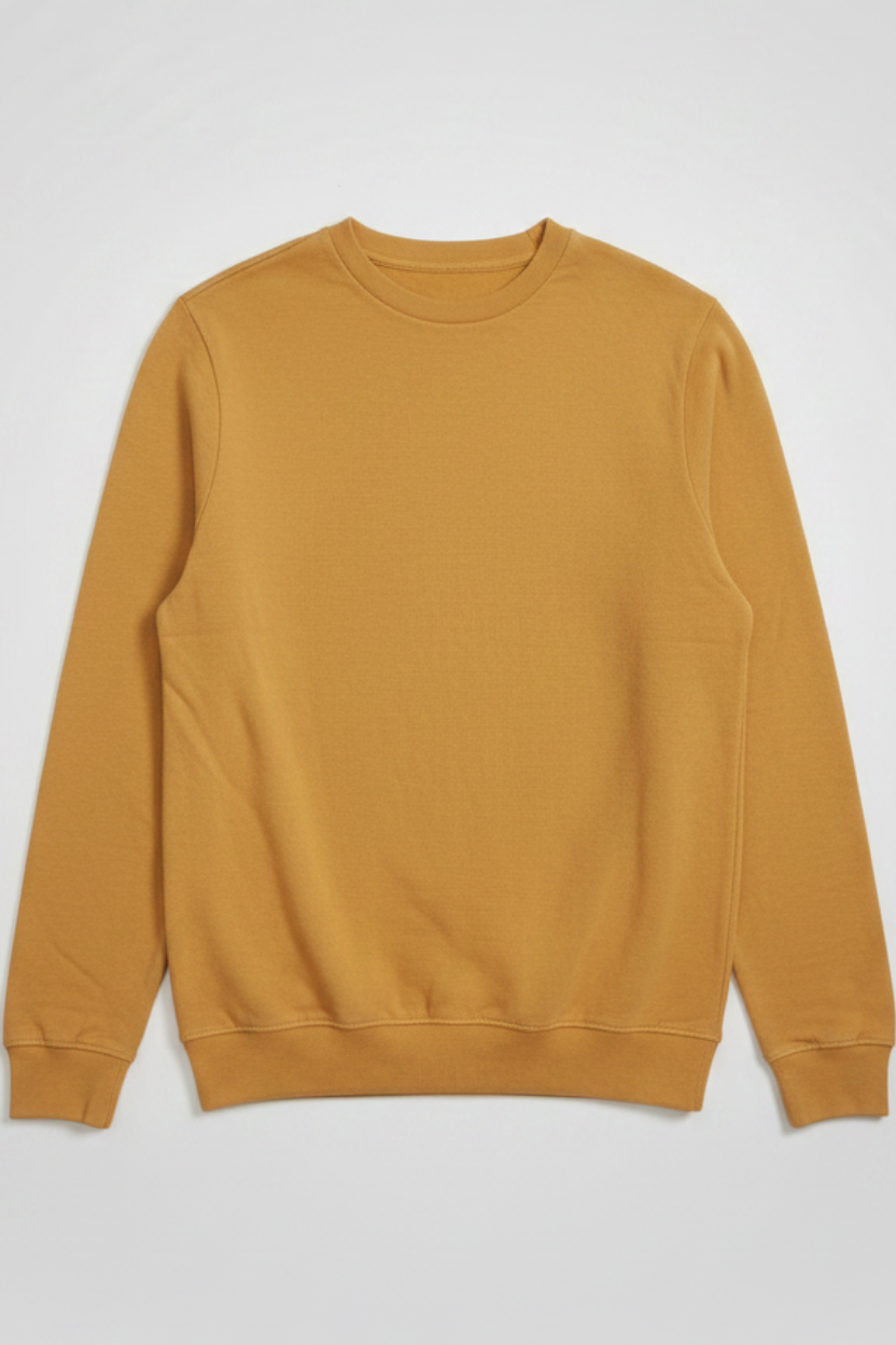Daily Deals Outlet yellow U.S. Polo Assn. crewneck sweatshirt made from 100% cotton in a classic casual style.