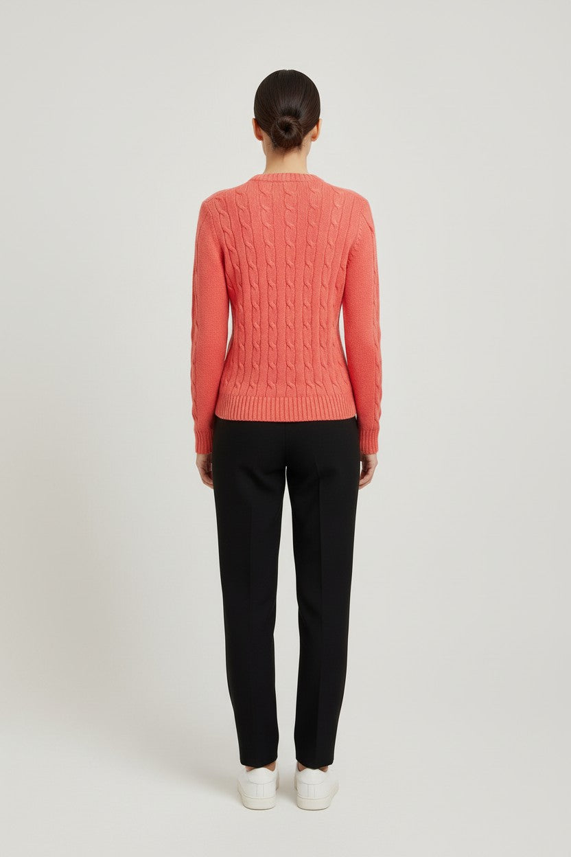 Polo Ralph Lauren Damen Strickpullover Pink Größe L