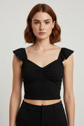 Cider Damen Top Schwarz Größe XL
