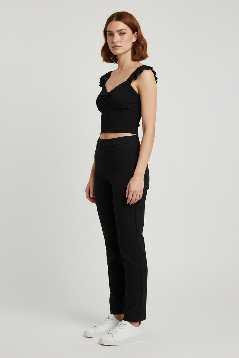 Cider Damen Top Schwarz Größe XL