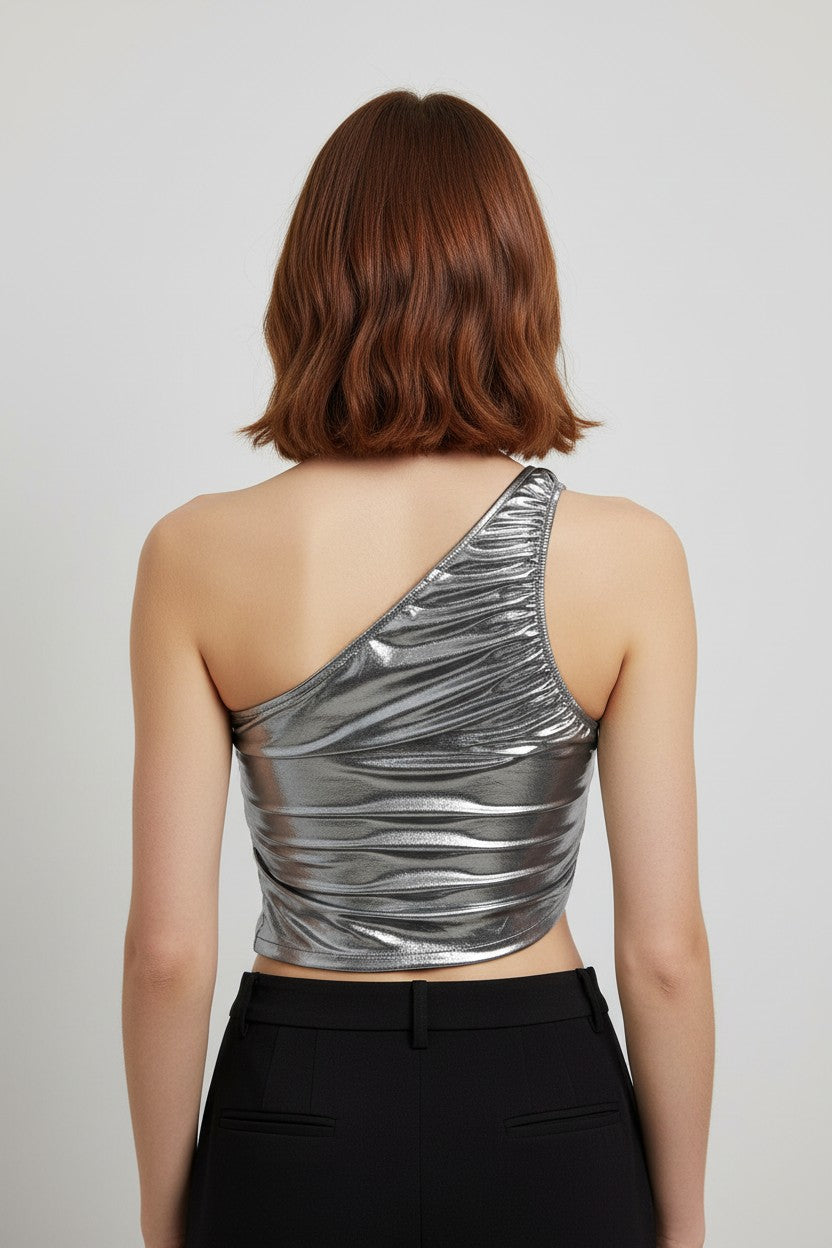 Cider Damen Top Silber Größe S