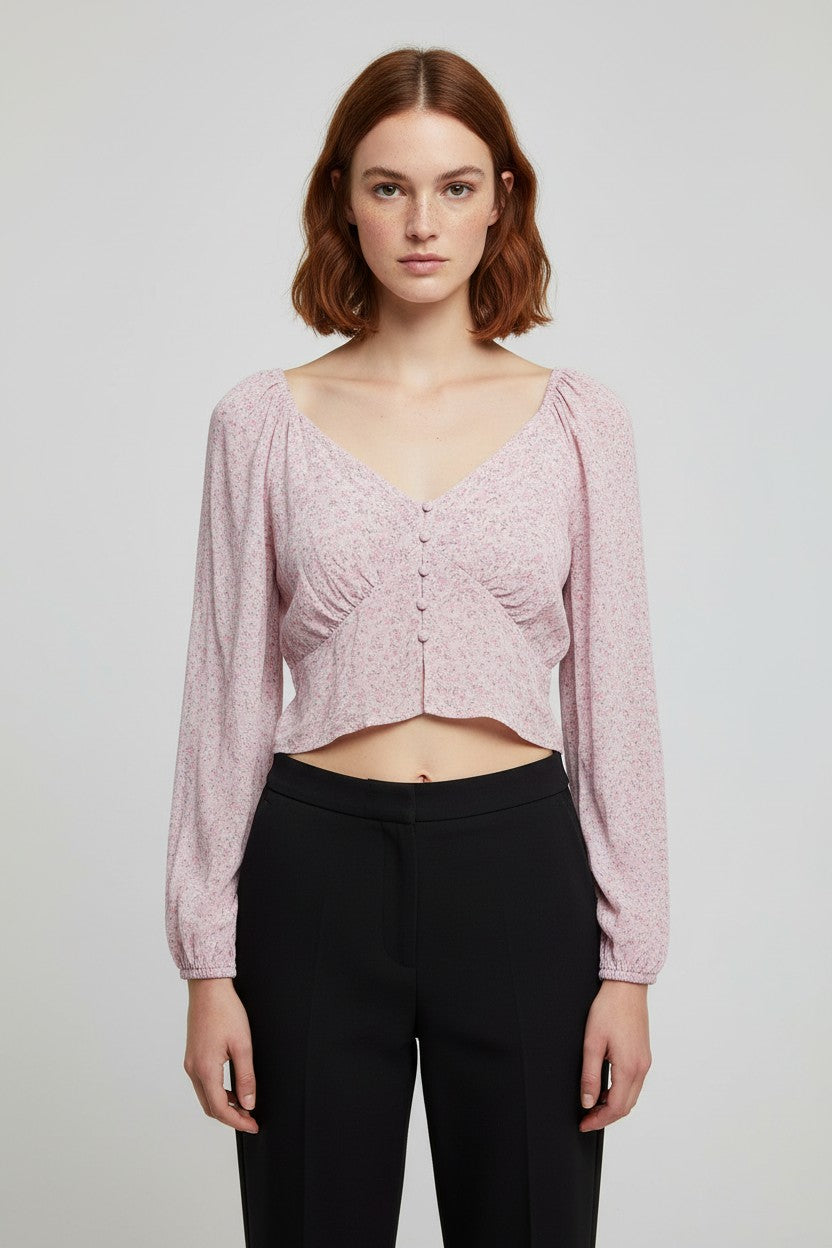 Cotton On Damen Top Pink Braun Weiß Größe XL
