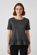 ESPRIT Damen Peplum Top Grau Größe XL