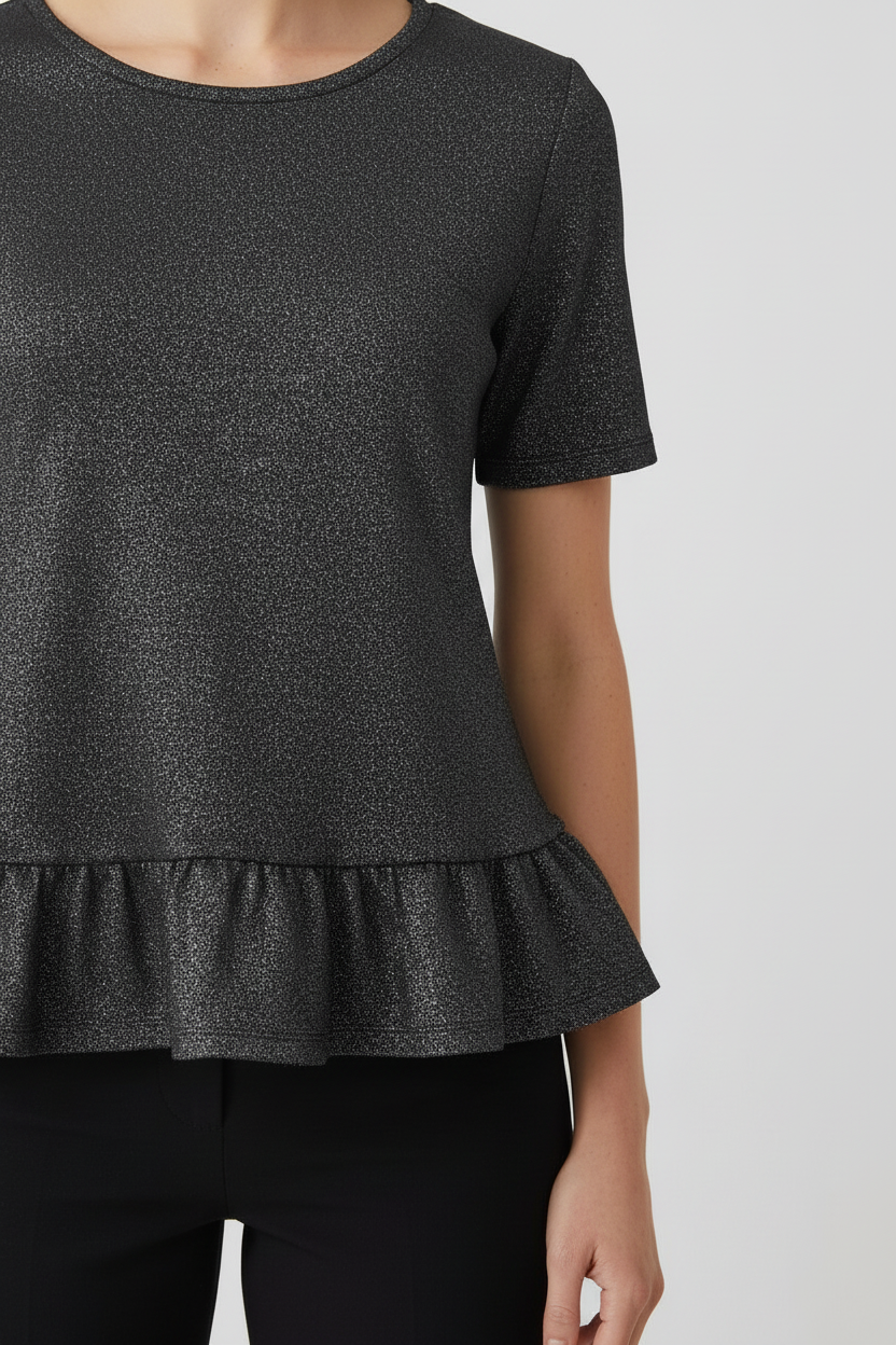 ESPRIT Damen Peplum Top Grau Größe XL